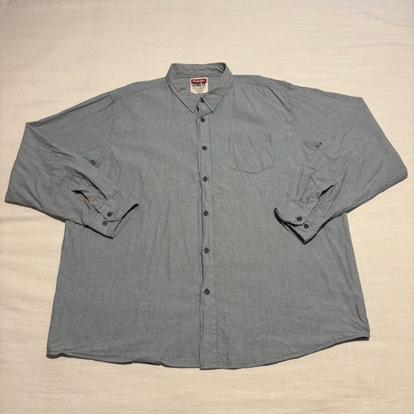 Men’s Wrangler Jeans Co. Long Sleeve Button Down Shirt - Picture 1 of 7